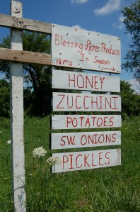 Blessing Acres sign by Bruce Stambaugh