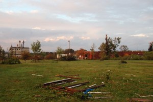 Machine shop destroyed by Bruce Stambaugh