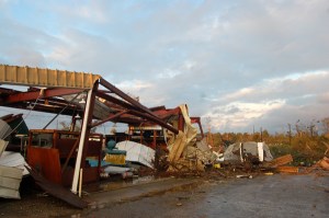 Another destroyed building at the OARDC by Bruce Stambaugh