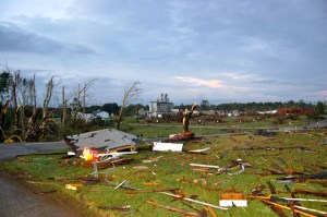 Debris littered the OARDC campus by Bruce Stambaugh