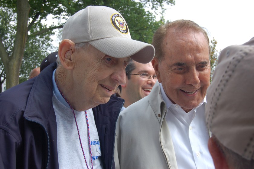 Dick Stambaugh and Bob Dole by Bruce Stambaugh