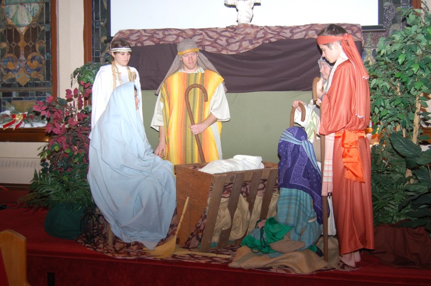 Live nativity scene by Bruce Stambaugh