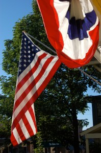Flag and bunting by Bruce Stambaugh