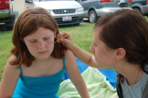 Face painting by Bruce Stambaugh