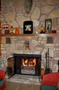 Cottage fireplace by Bruce Stambaugh