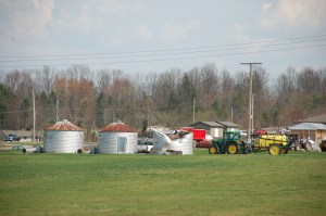 Damaged silos by Bruce Stambaugh