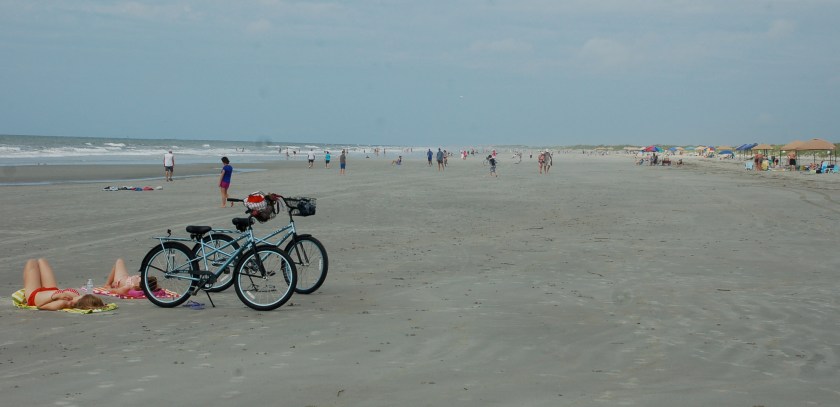 Empty beach by Bruce Stambaugh