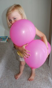 Pink balloons by Bruce Stambaugh