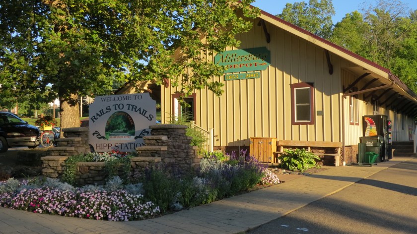 Holmes County Rails to Trails depot by Bruce Stambaugh