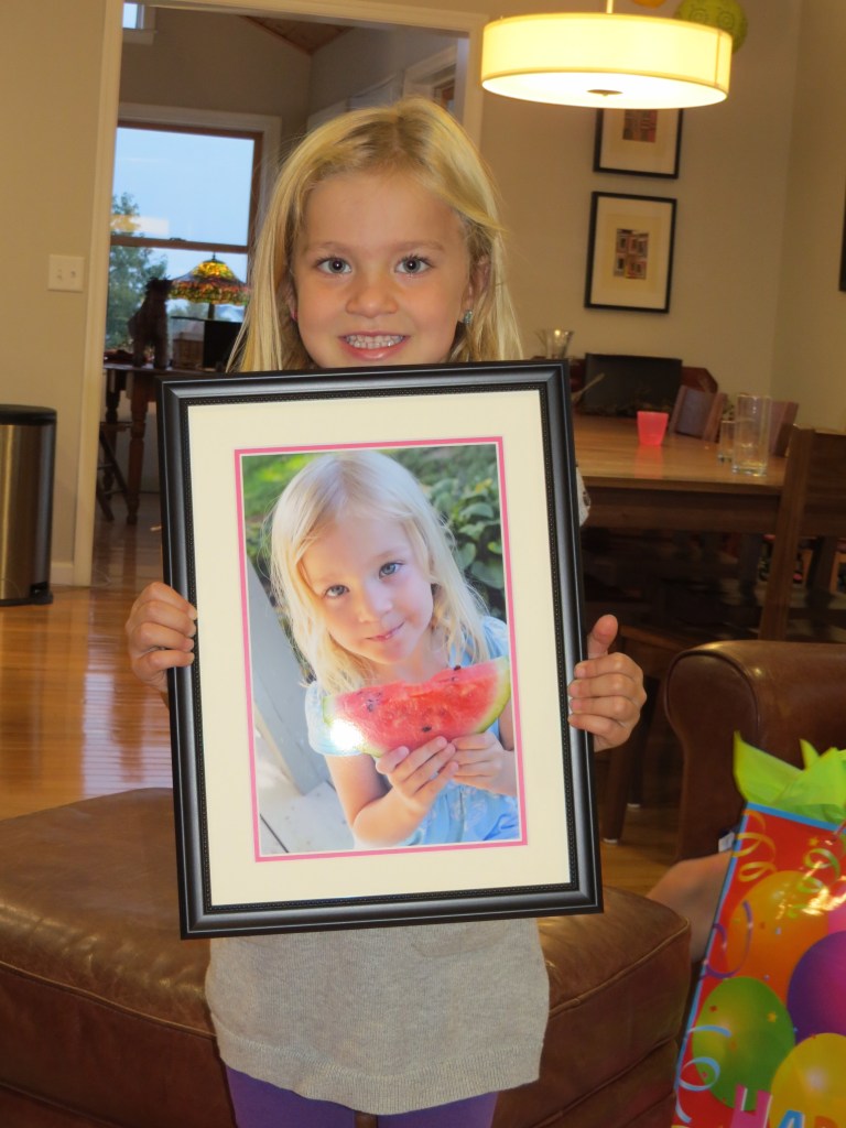 Watermelon photo granddaughter