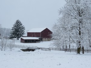 barn in snow, Holmes County Ohio, Bruce Stambaugh, landscape photography
