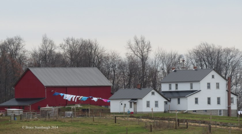 Amish, laundry line, wash line, wash day, Holmes County Ohio