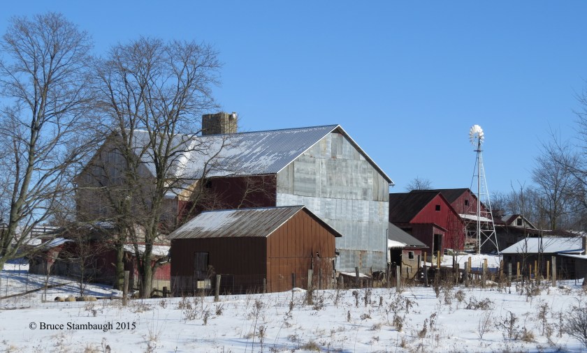 Amish farmstead, farm buildings, Ohio's Amish country,