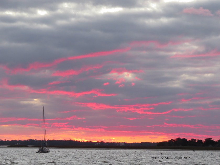 Pippi Longstocking, pink sunset