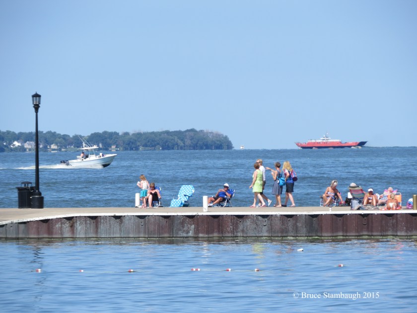 on the lakeside dock