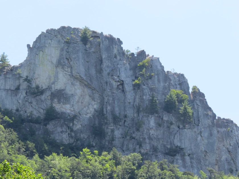 rock wall, Seneca Rocks
