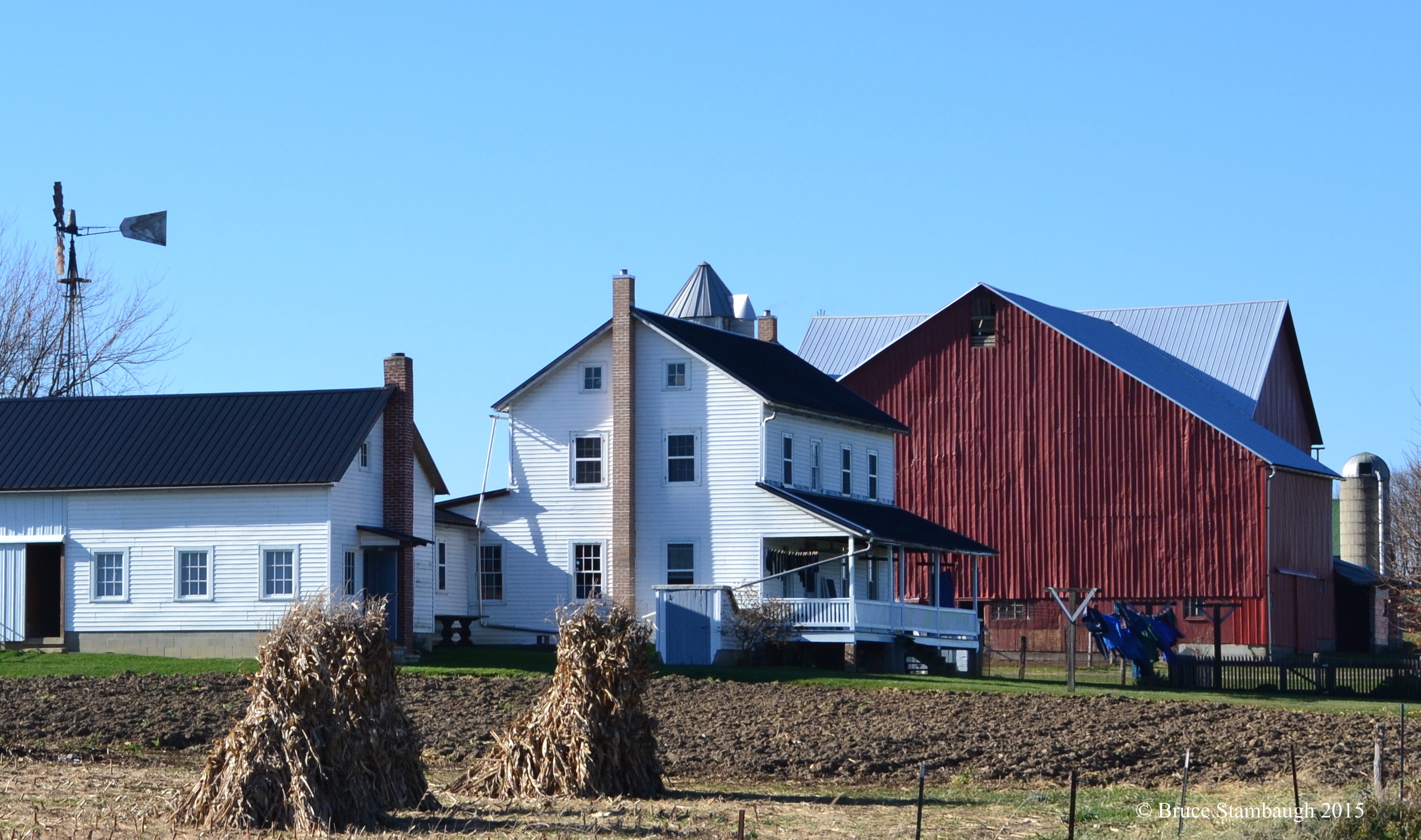 Amish farm, wash day