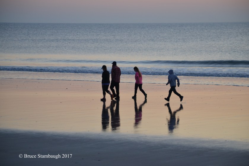beach walkers