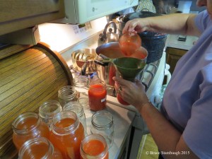 canned tomato sauce, home canning
