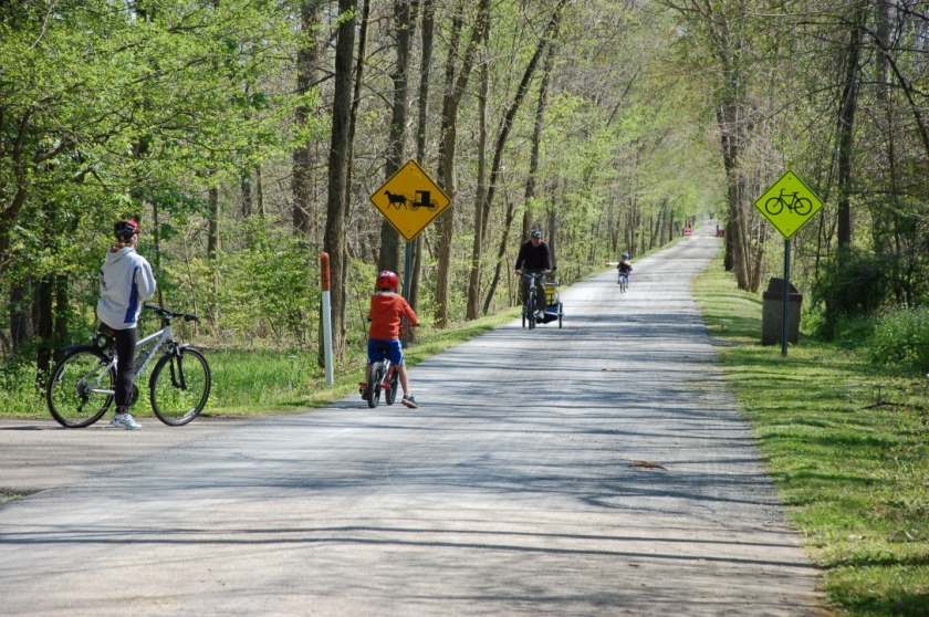 biking, Holmes Co. OH trail