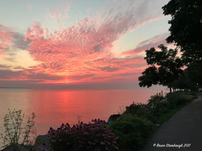 sunrise, Lake Erie