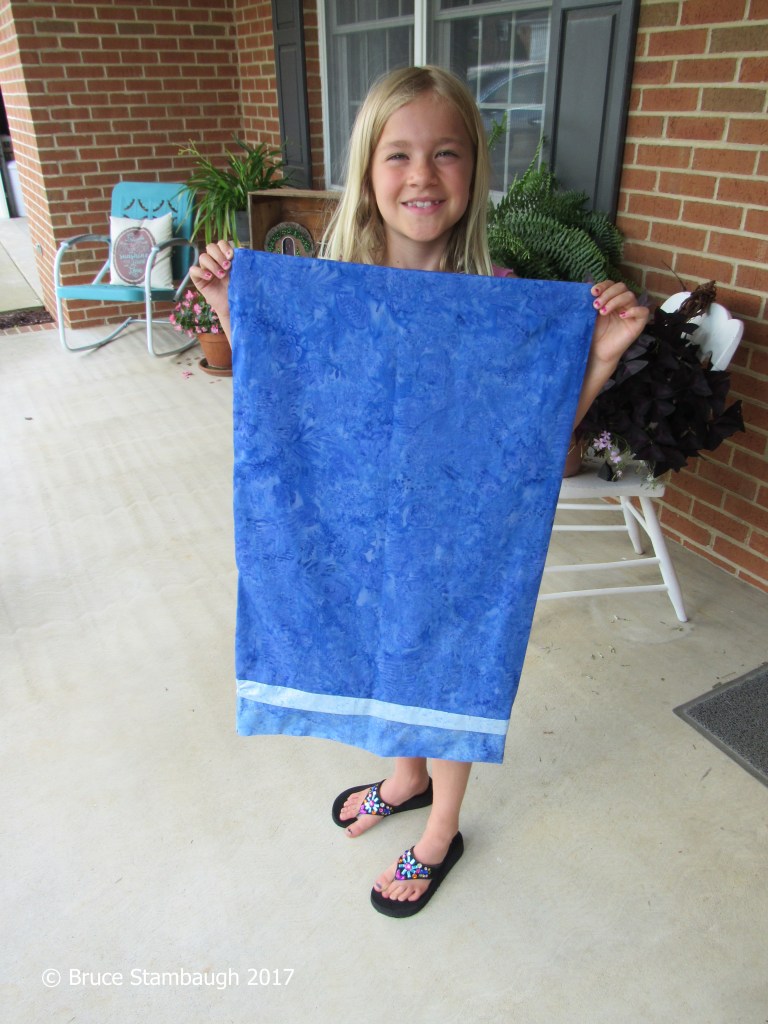 granddaughter sewing