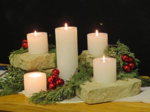 Advent candles.