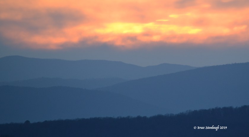 impressionism, Allegheny Mountains, sunset